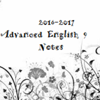 Advanced English 9 Notebook