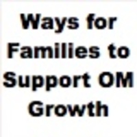 Ways for Families to Support O&M Growth