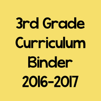 3rd Grade Curriculum Binder