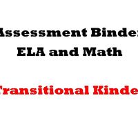 Grade TK  ELA  and Math Assessment Binder