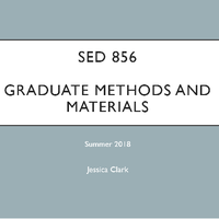 SED 856 Graduate Methods
