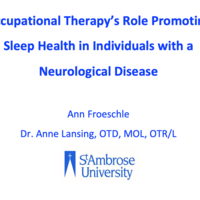 Occupational Therapy's Role in Promoting Sleep Health in Individ