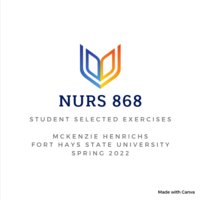 NURS 868: Student Selected Exercises