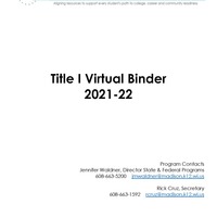 Title I Virtual Binder FY2022