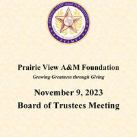 November 9, 2023, Board of Trustees Meeting