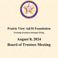 August 8, 2024, Board of Trustees Meeting