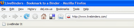 LiveBinder bookmarklet