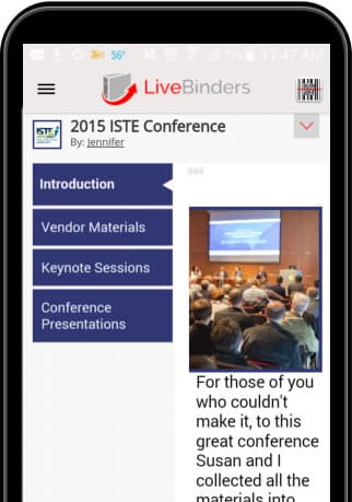 LiveBinders Quick App