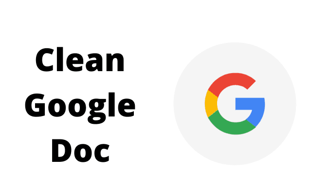 Clean Google Doc with Google Logo