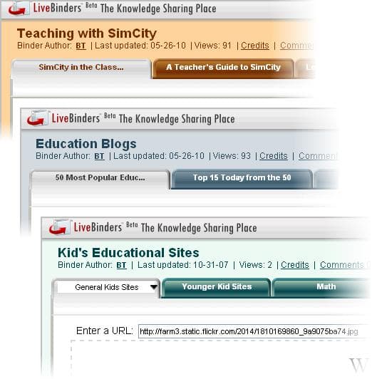 Colors added to LiveBinders